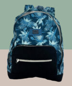 Mochila Artesanal Mineira Reforçada - Floral Azul