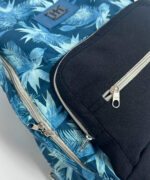 Mochila Artesanal Mineira Reforçada - Floral Azul - Imagem 2