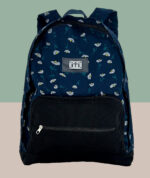 Mochila Artesanal Mineira Reforçada - Azul Flores