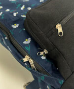 Mochila Artesanal Mineira Reforçada - Azul Flores - Imagem 2