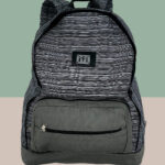 Mochila Artesanal Mineira Reforçada - Cinza Listrada