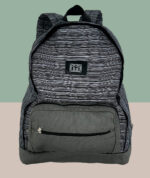 Mochila Artesanal Mineira Reforçada - Cinza Listrada