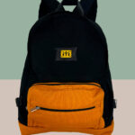 Mochila Artesanal Mineira Reforçada - Preto e Amarelo