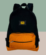 Mochila Artesanal Mineira Reforçada - Preto e Amarelo