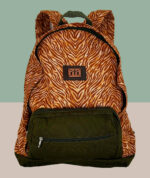 Mochila Artesanal Mineira Reforçada - Estampada Laranja