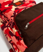 Mochila Artesanal Mineira Reforçada - Laranja e Marrom - Imagem 2