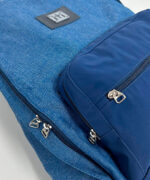 Mochila Artesanal Mineira Reforçada - Azul Escuro - Imagem 2