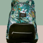 Mochila Artesanal Mineira Reforçada - Floral Verde