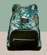 Mochila Artesanal Mineira Reforçada - Floral Verde