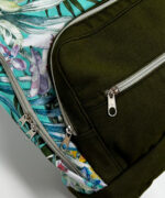 Mochila Artesanal Mineira Reforçada - Floral Verde - Imagem 2