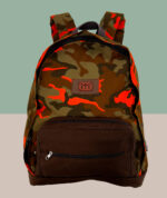 Mochila Artesanal Mineira Reforçada - Verde e Laranja