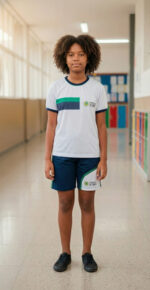 Bermuda Escolar Unissex – Helanca Premium Acabamento DRY Proteção UV - Imagem 4