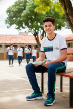 Camiseta Escolar Malha PV – Anti-pilling, Proteção UV 15 - Imagem 8